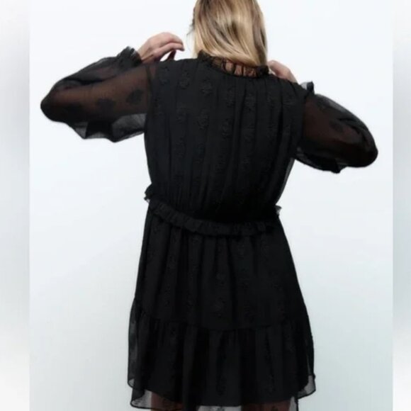 Zara Mini Ruffled Dress - Picture 4 of 8